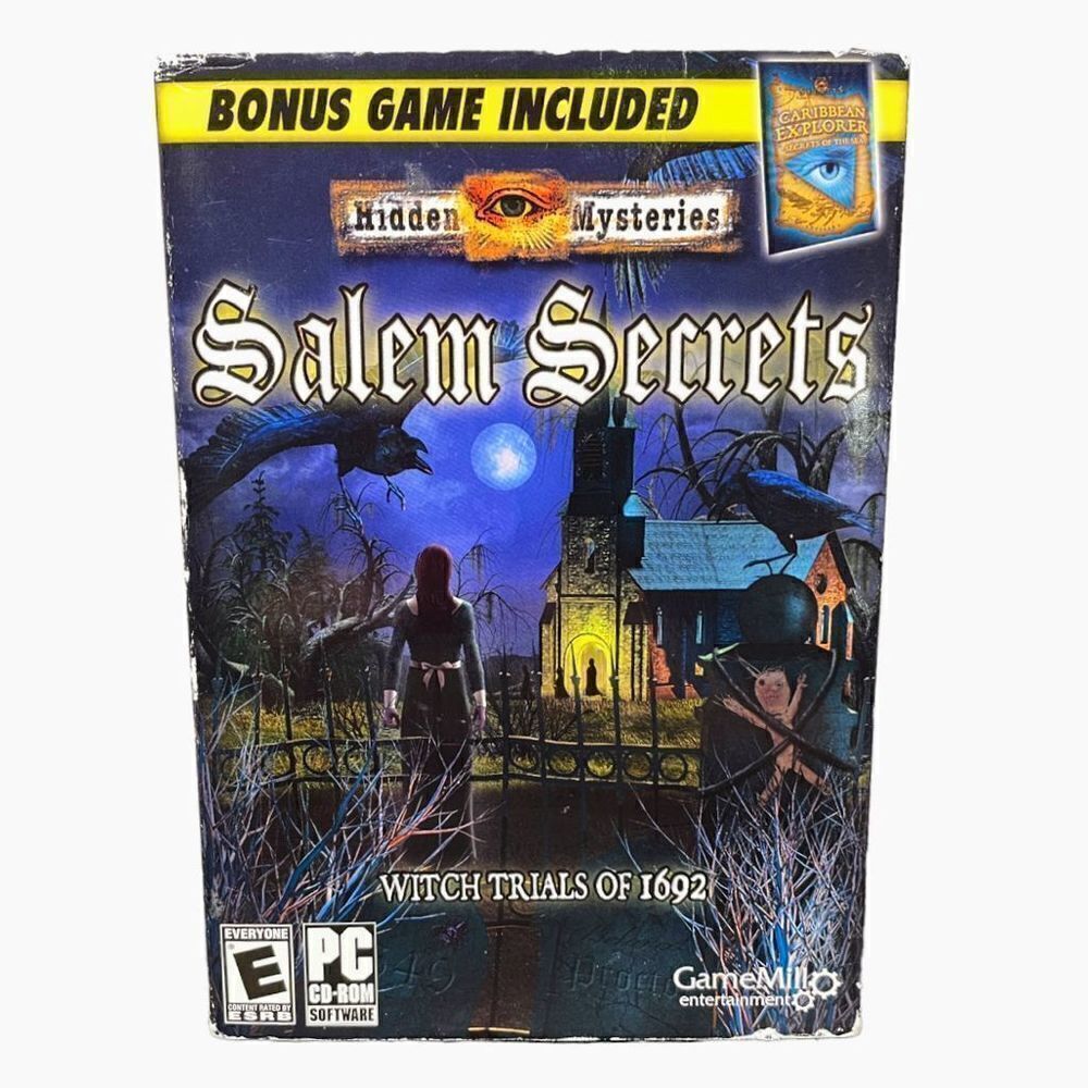 HIDDEN Mysteries: Salem Secrets Witch Trials of 1692 2010 PC Video Game